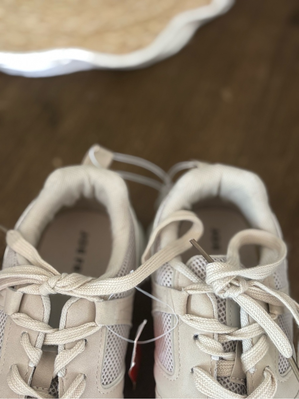 Joe Fresh Beige Lace-Up Sneakers - Picture 5 of 5